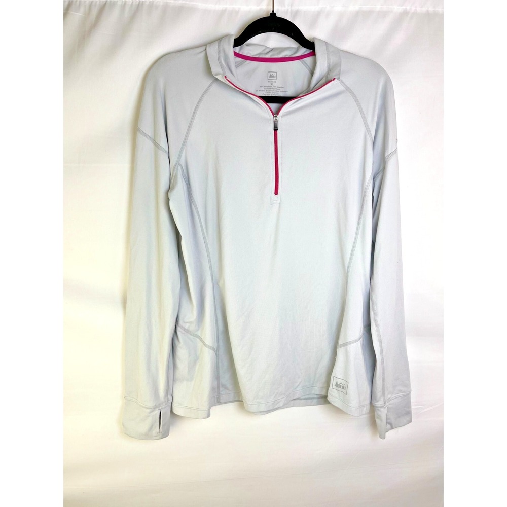 REI Co-op Women XL Top Camping Hiking Half-Zip Base Layer‎ Moisture Wicking
